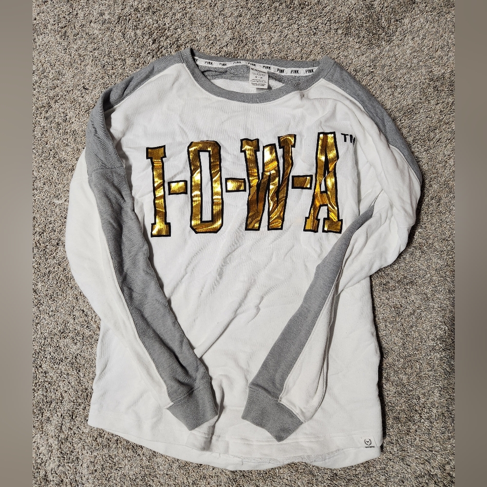 Victorias Secret PINK Iowa Hawkeyes Long Sleeve Medium